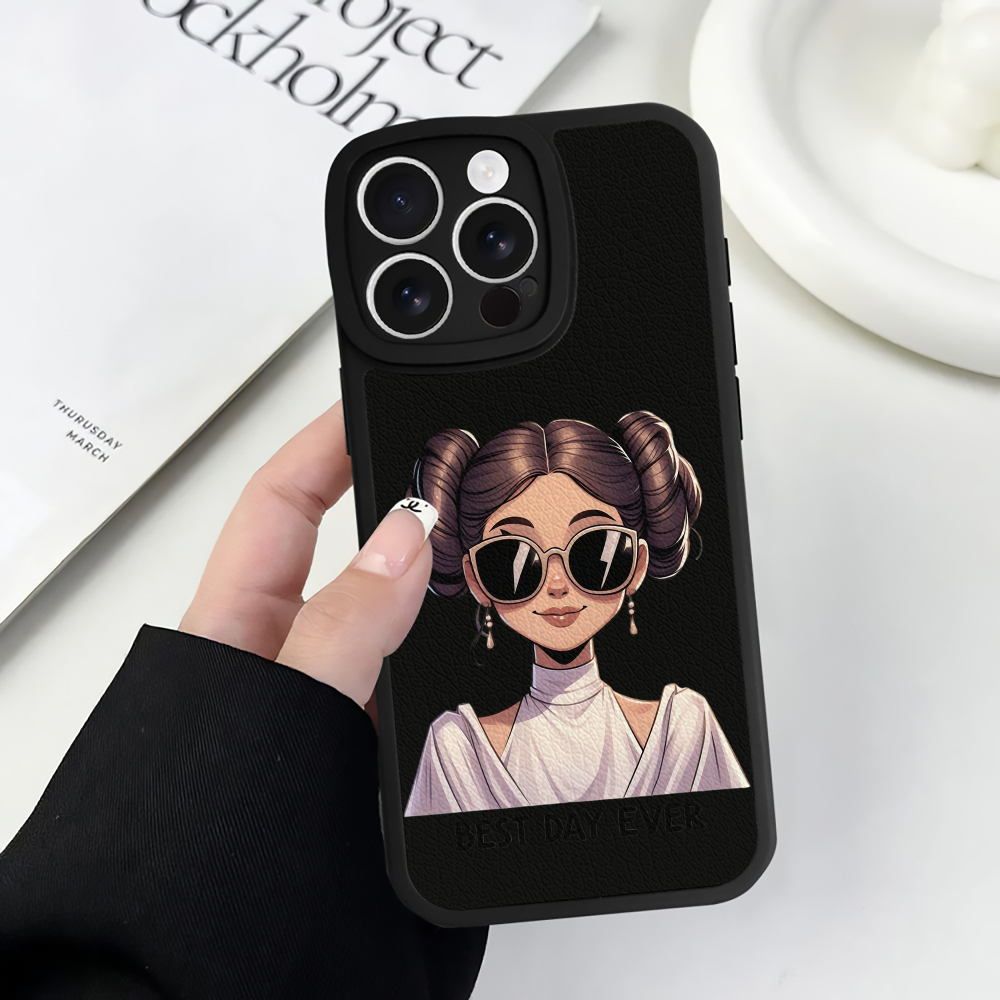 （画像用） スター・ウォーズ Star Wars 【iPhone 16シリーズ対応】シリコンスマホケース（レザー調） 材質：シリコン